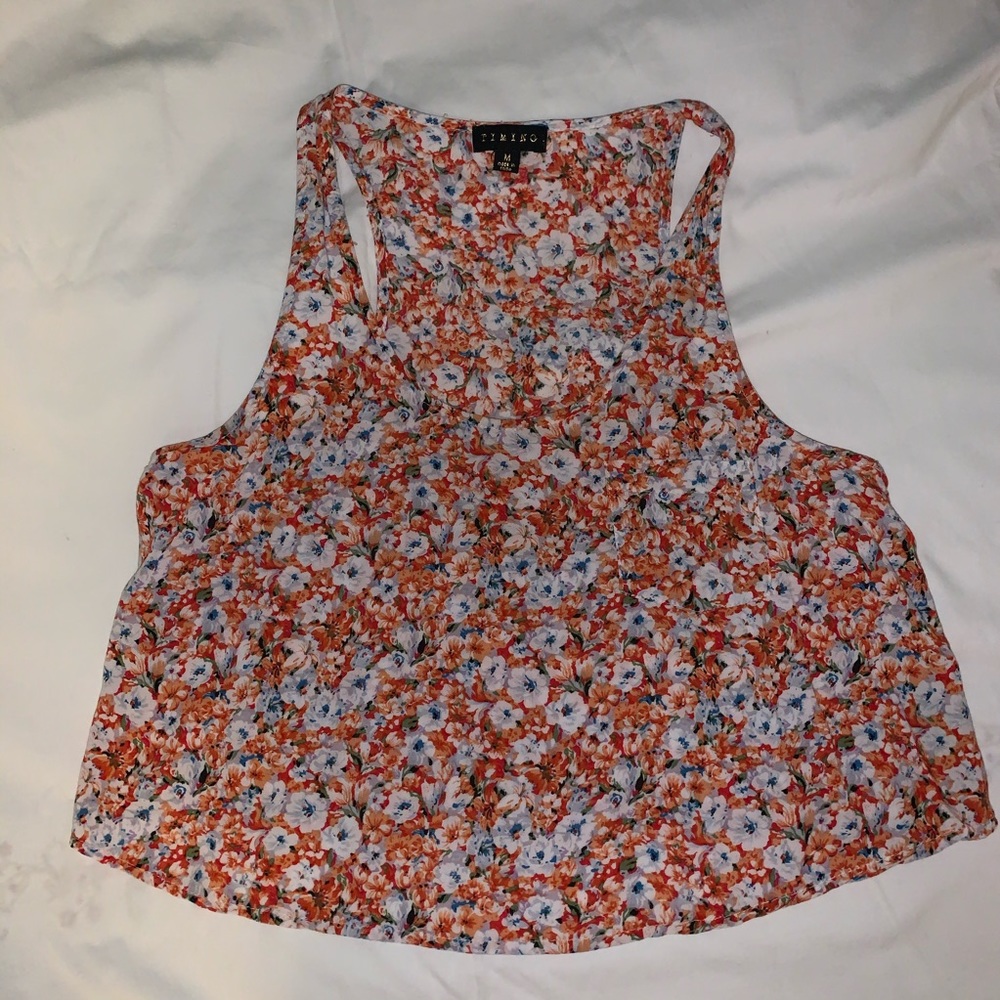 ☀️Floral crop top☀️